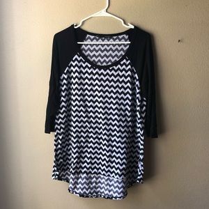Black chevron top